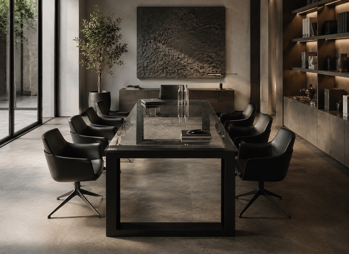tavolo custom in sala riunioni